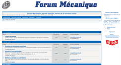 Desktop Screenshot of forum-mecanique.net